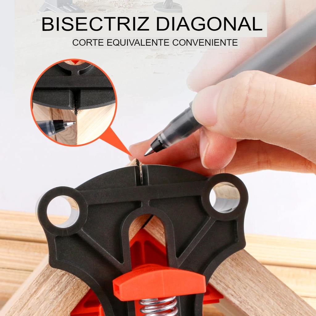 KIT DE 4 ABRAZADERAS PARA MADERA: CORNER MATE®