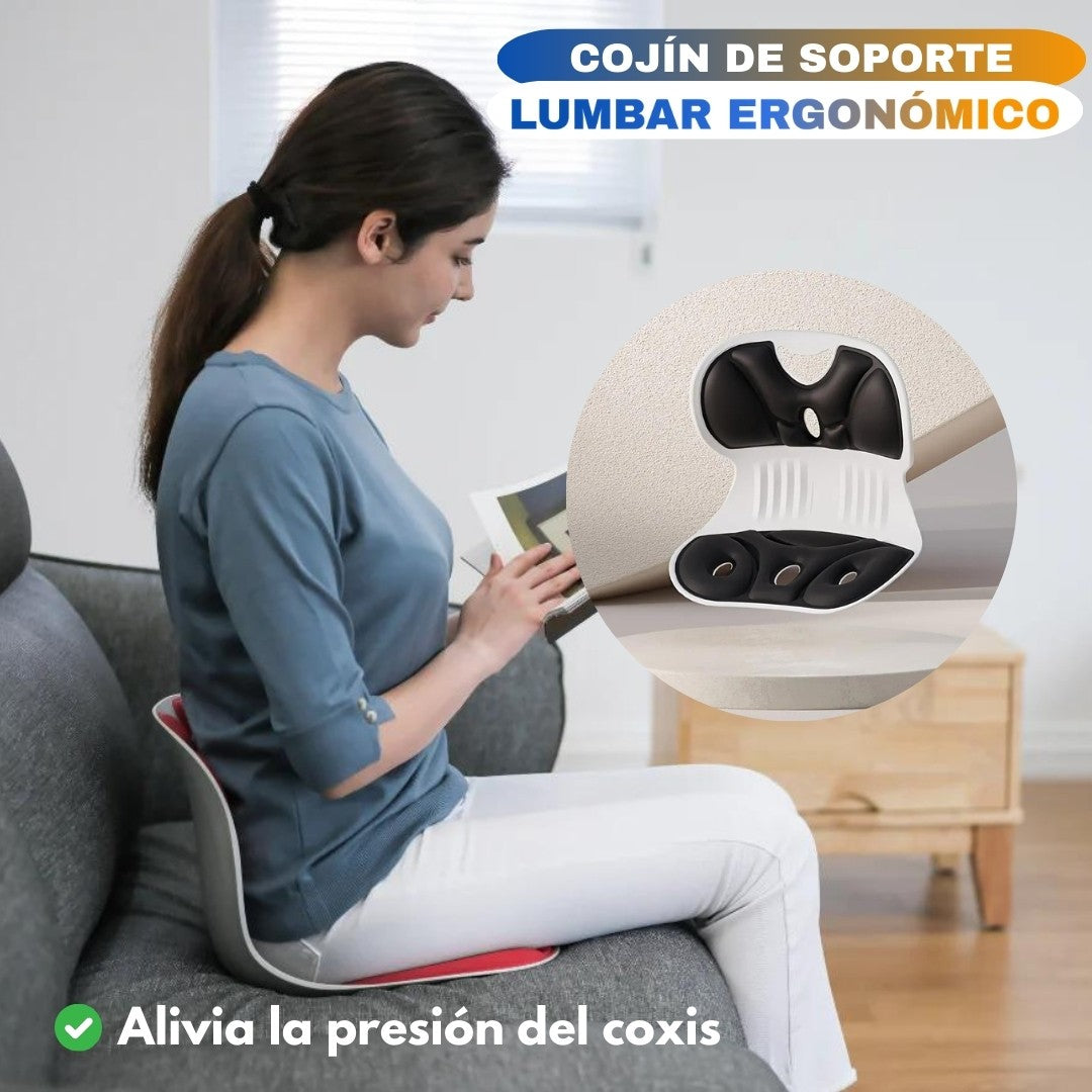 COJÍN DE SOPORTE LUMBAR ERGONÓMICO