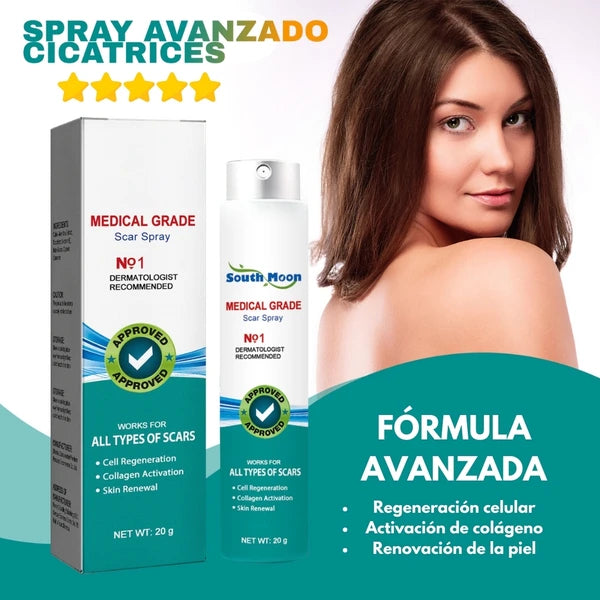 Spray cicatrices fórmula avanzada + libro digital cuidado de la piel