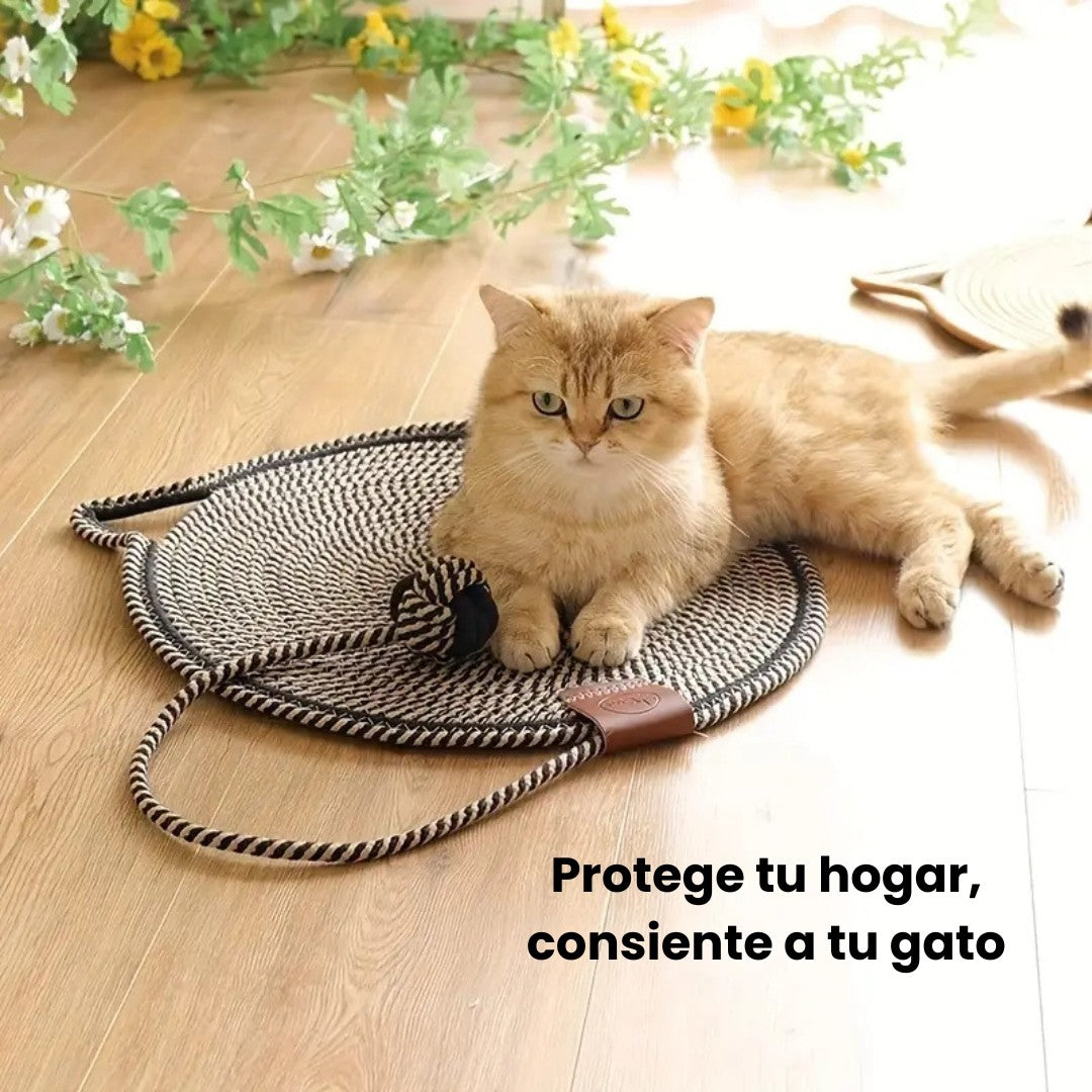 RASCADOR PARA GATOS 2 EN 1🐾 JUEGA Y PROTEGE TUS MUEBLES