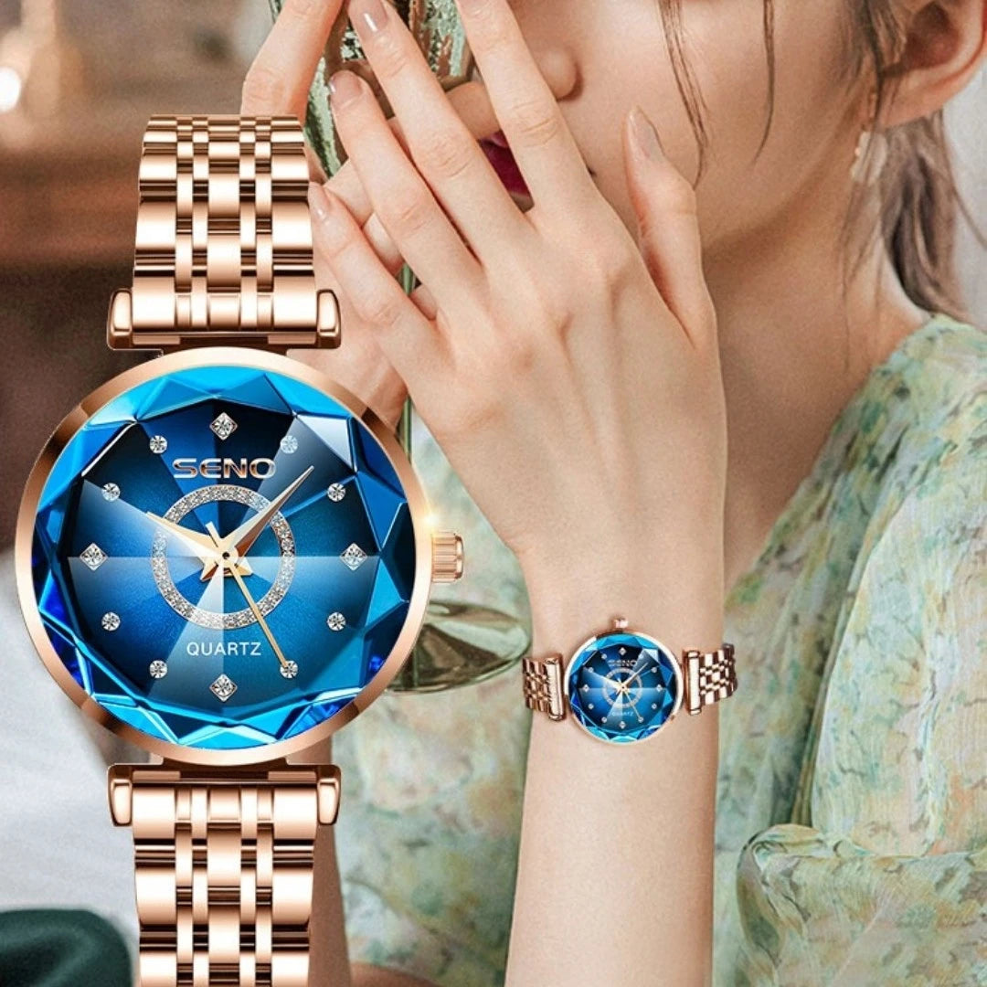 RELOJ DE LUJO: CRISTIAL MULTIANGULAR + eBook belleza y moda gratis