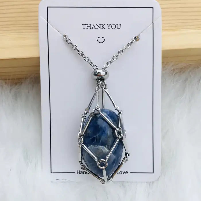CADENA CON PIEDRA PRECIOSA DE ENERGÍA Y BUENA SUERTE (INTERCAMBIABLE)