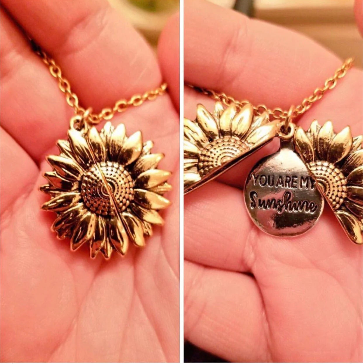 COMBO X2 COLLARES "TU ERES MI SOL"🌻 CAJA DE REGALO INCLUIDA