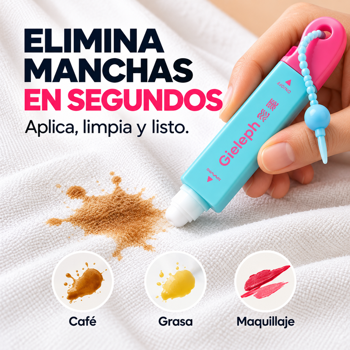 Lápiz Quitamanchas Portátil 2 en 1🧼👗