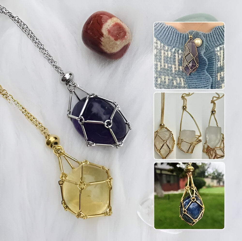 CADENA CON PIEDRA PRECIOSA DE ENERGÍA Y BUENA SUERTE (INTERCAMBIABLE)