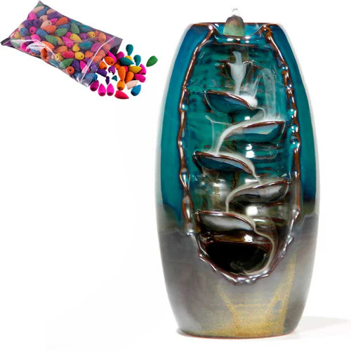 PAQUETE x50 CONOS PARA INCIENSO CASCADA ZEN