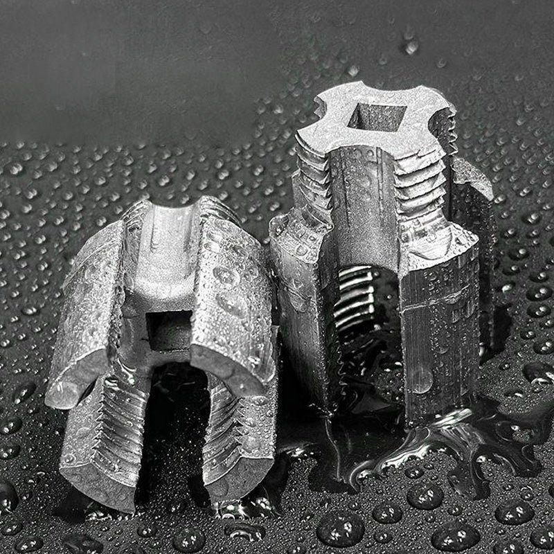 Set 2 herramientas de roscado de tubería interna y externa para taladro 1/2" y 3/4"