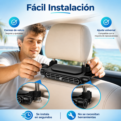 🌀 Ventilador Recargable de Clip ClipBreeze™ | Batería 3000 mAh y Carga USB-C