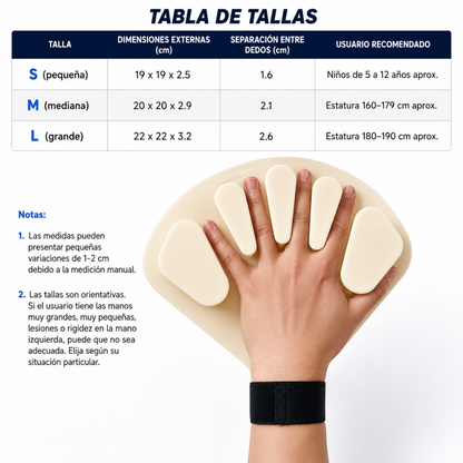 Férula de Rehabilitación y Extensión de Dedos🖖🏻🫲🏻