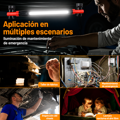Luz de Trabajo LED Recargable🔦🚗Inspección Automotriz con Base Magnética