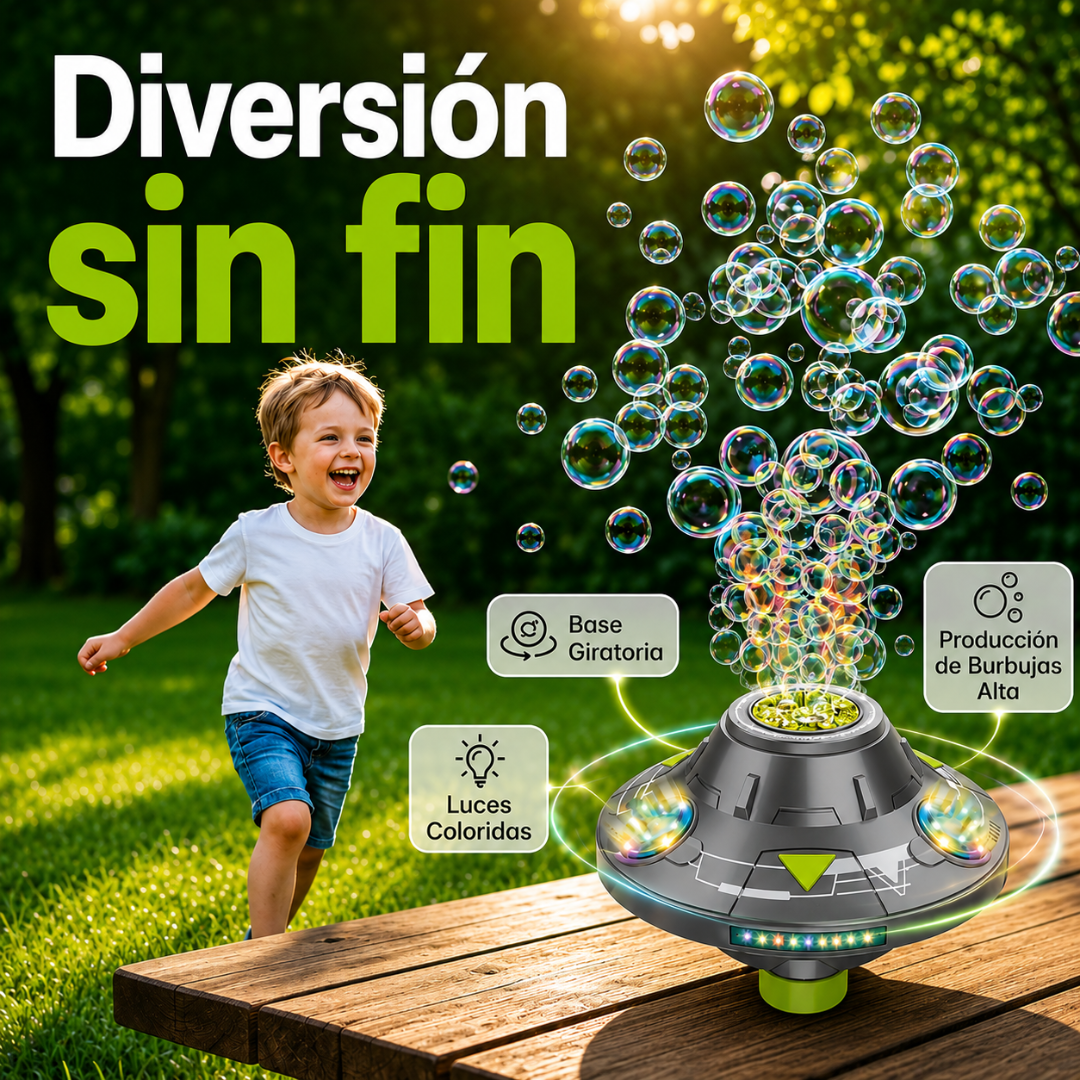 🛸 Máquina de Burbujas Espacial BubbleOVNI™