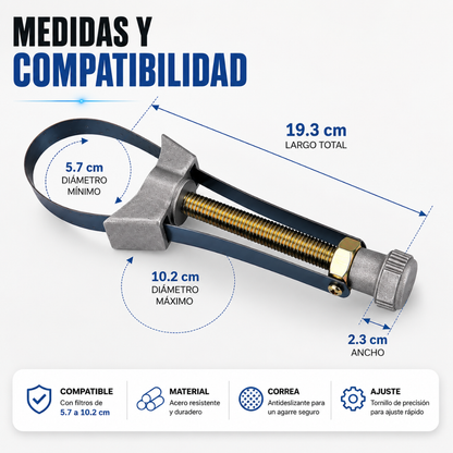 🔧 Llave de Tira de Acero GripSteel™