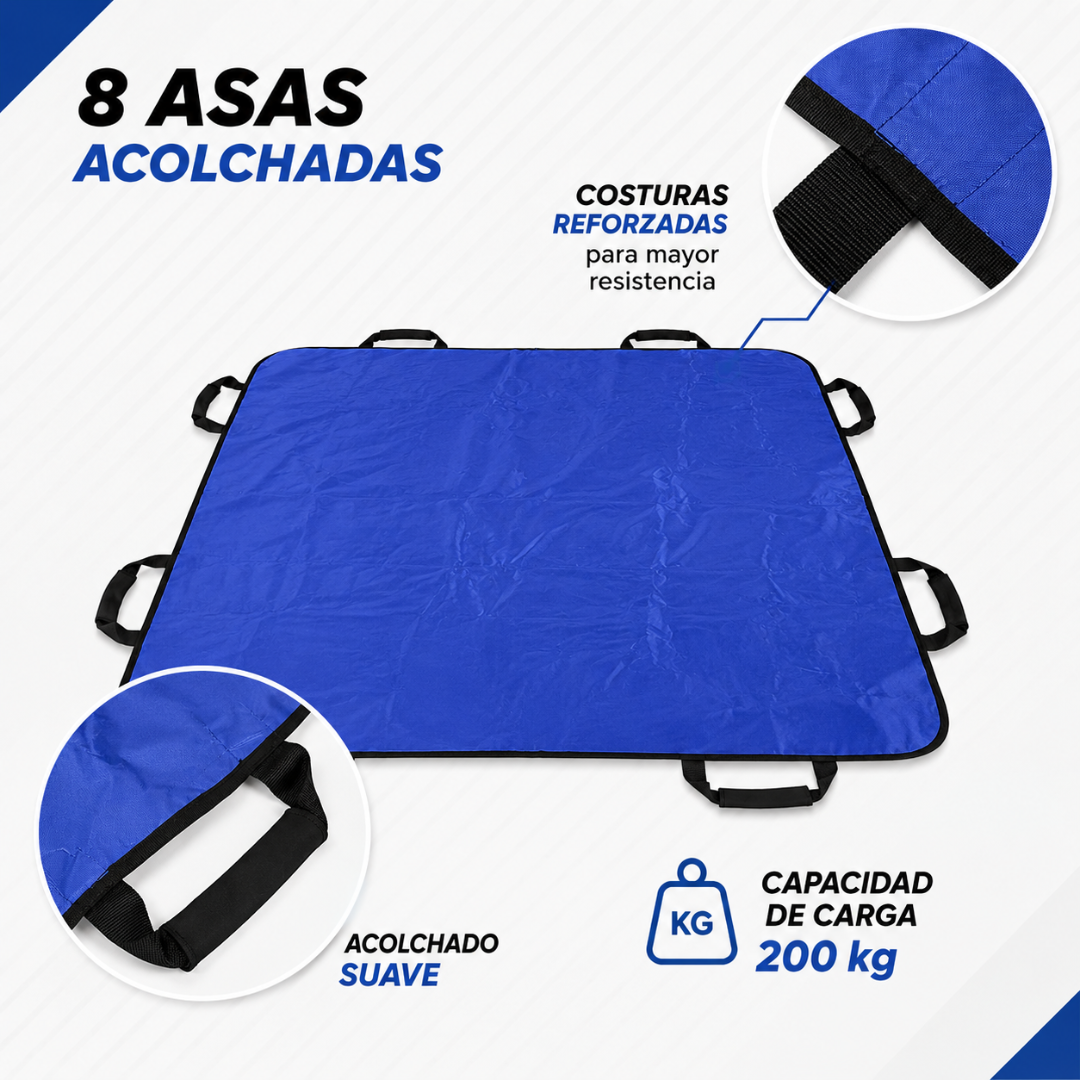 🛌 Manta de Transferencia y Posicionamiento para pacientes: 120cm x 100cm⚕️
