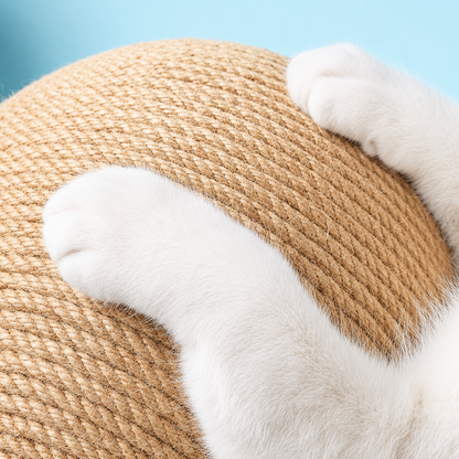 Rascador Giratorio Pro-Gato | Pelota de Sisal Natural 12cm🐈😽
