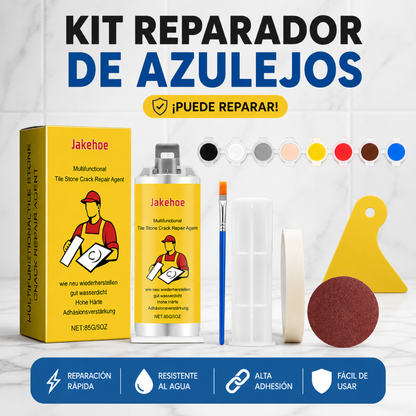 Kit Reparador de Azulejos, Cerámica y Piedra de Alta Resistencia🧰🛠️