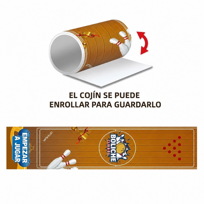 Juego de Mini Bowling de Mesa con Pista Enrollable🎳🎊