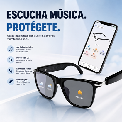 👓🕶️Gafas Inteligentes Multifuncionales con Audio, Traducción Al