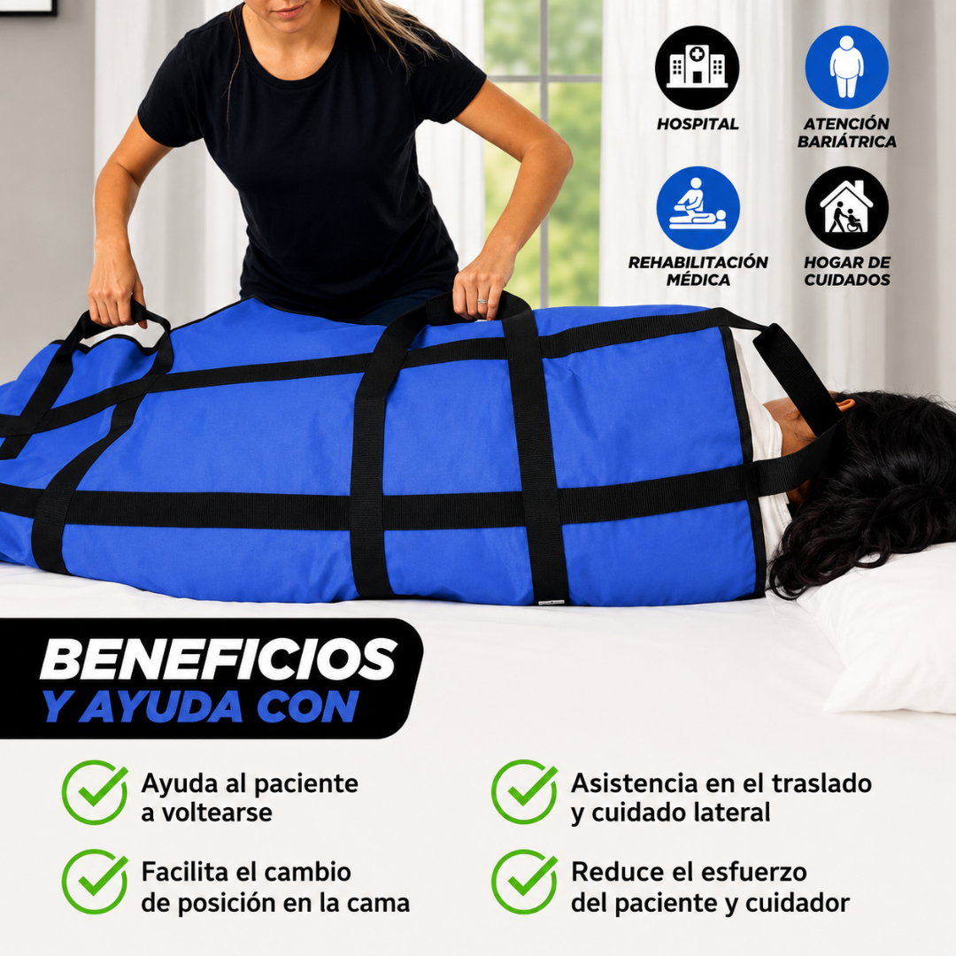 🛌 Manta de Transferencia y Posicionamiento para pacientes: 120cm x 100cm⚕️