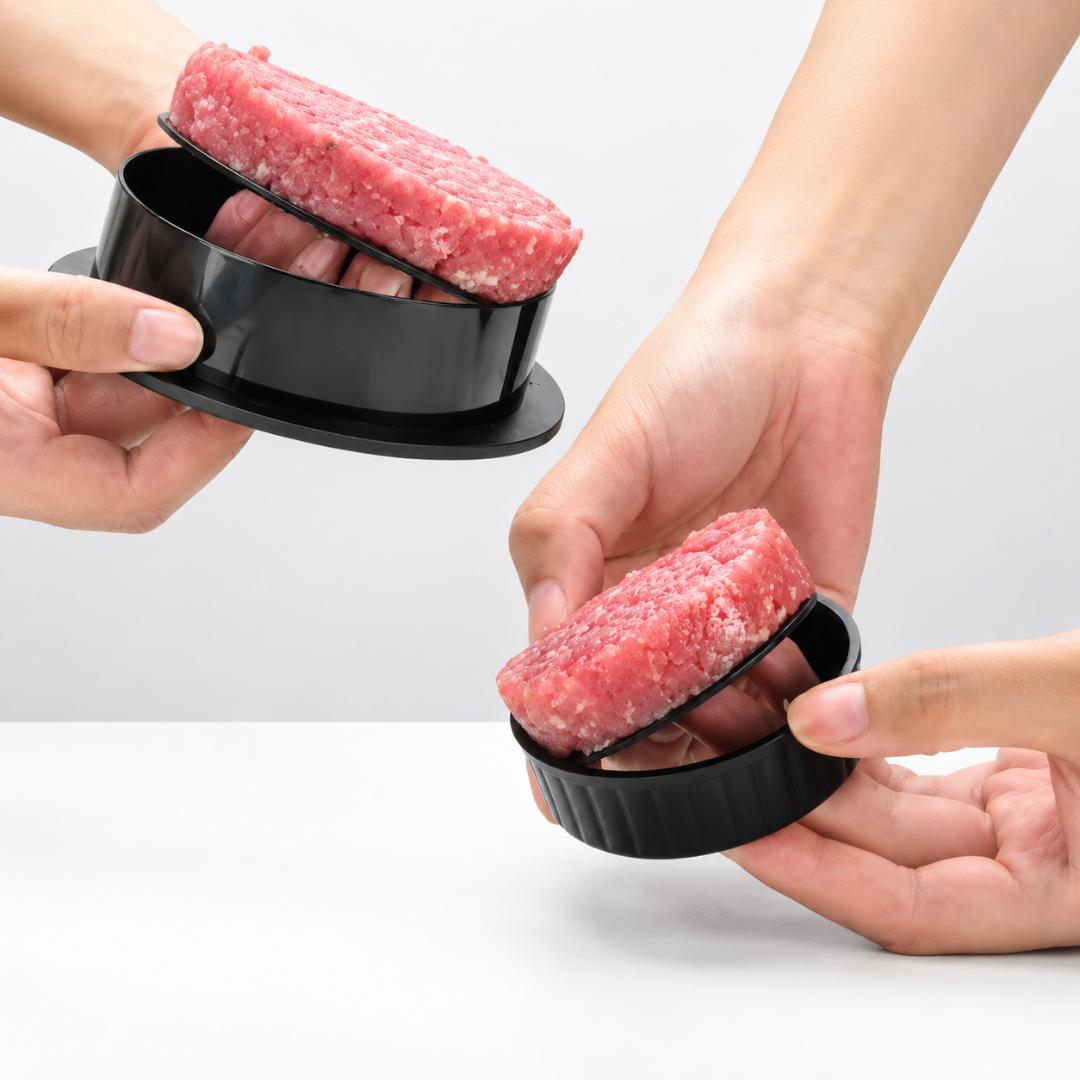 PRENSA REDONDA PARA CARNE DE HAMBURGUESA🏗️🍔