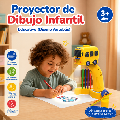 Proyector de Dibujo Infantil Educativo (Diseño Autobús)🚌🎊