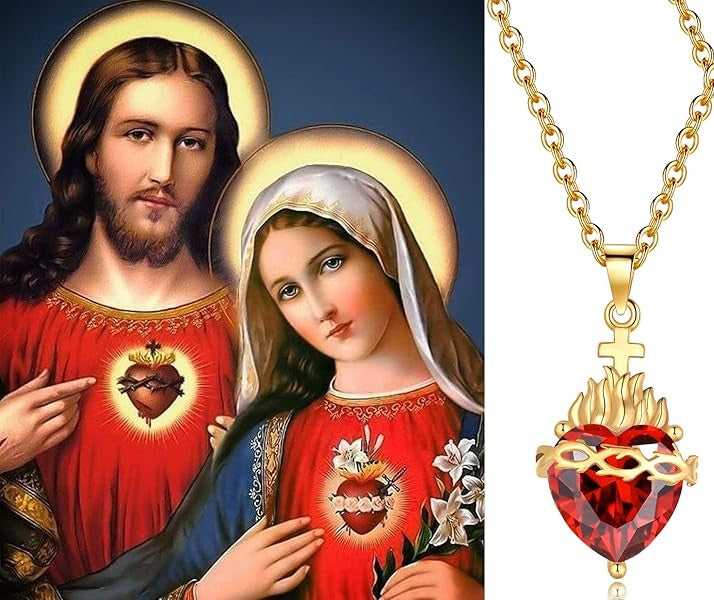 Collar sagrado corazón - Luce tu fe con elegancia