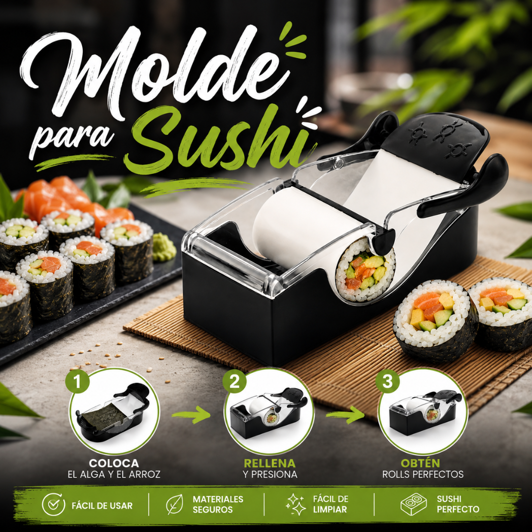 Molde de Compresión Pro para Bolsitas de Sushi y Onigiri🍣