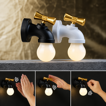 Lámpara de Pared: Diseño Industrial Creativo💡🚰