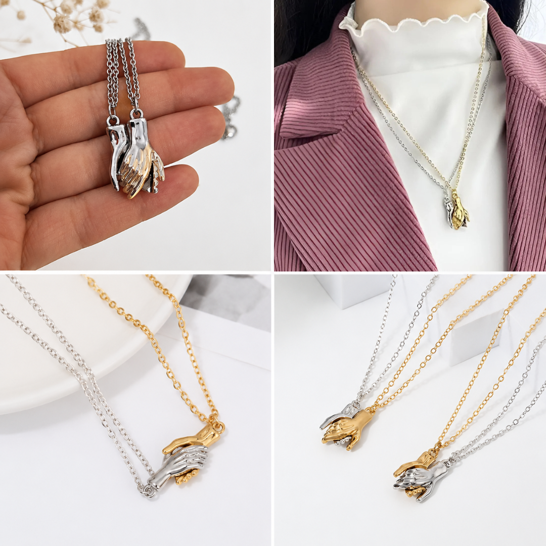 🤝 Collar Unión de Manos SoulBond™