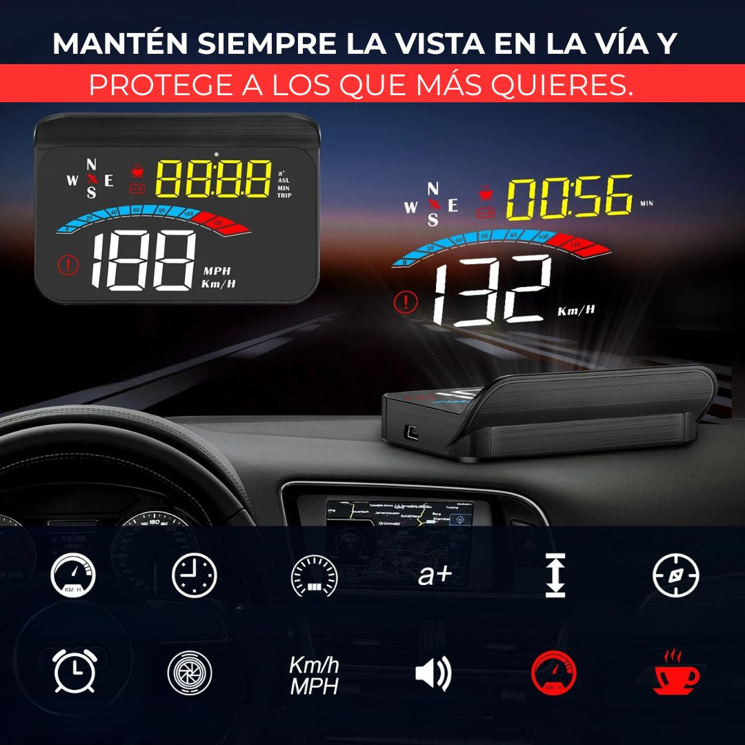 🛡️ PANTALLA FRONTAL CON VELOCIMETRO