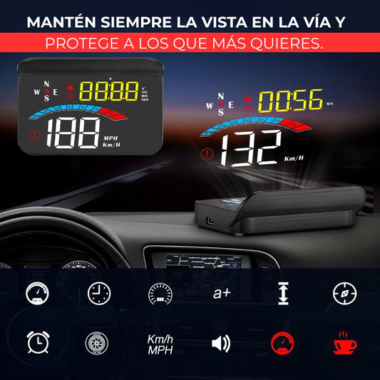 🛡️ PANTALLA FRONTAL CON VELOCIMETRO