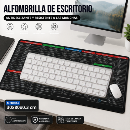 Desk Pad Pro | Alfombrilla Protectora de Alta Densidad (30x80 cm)⌨️🧑🏻‍💻