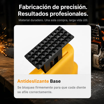 Afilador Rápido de Dientes de Motosierra Portátil+ 3 CABEZALES DE AFILADO⚙️