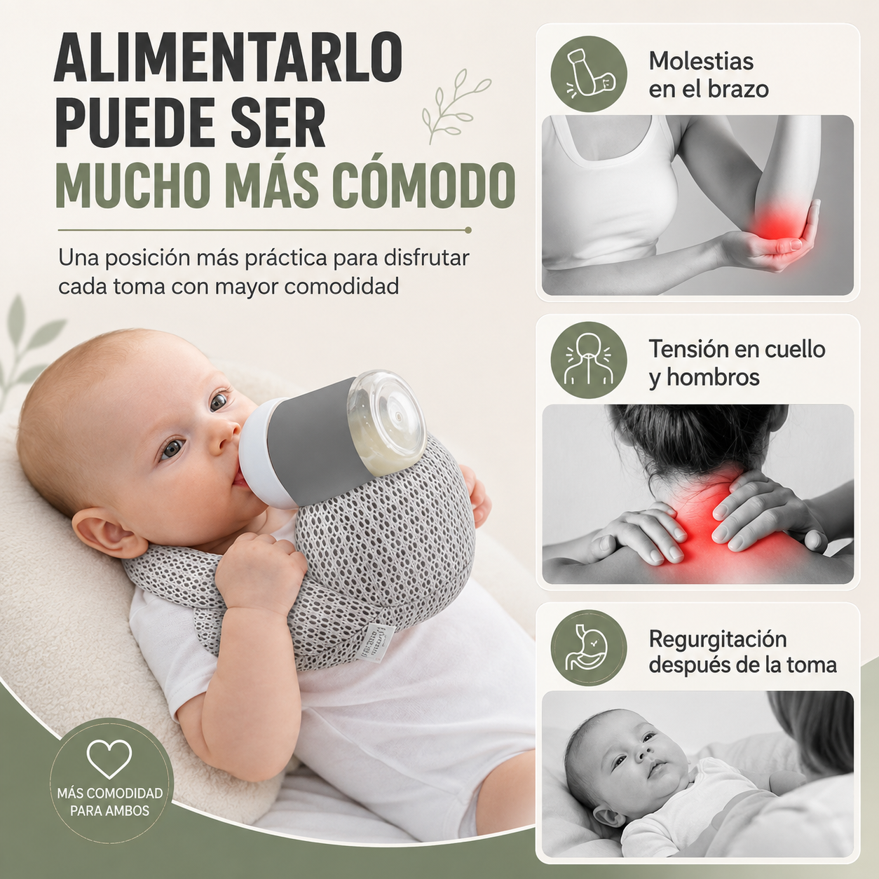 Almohada de Lactancia Manos Libres 👶✨