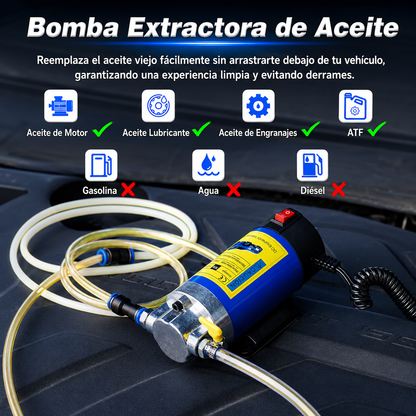 Bomba Portátil Eléctrica Extractora de Aceite y Diésel 🚗✨