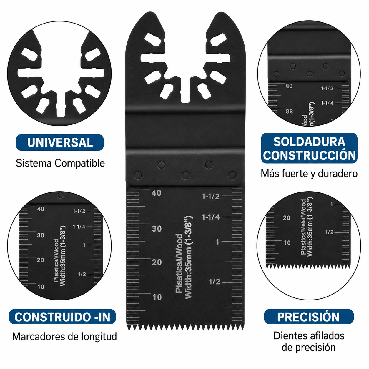 Set x2 Hojas de Sierra Oscilante Universal🪚✨
