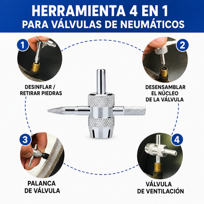 Kit de Cambio Rápido para Válvulas de Neumáticos (13 Piezas) 🚗✨