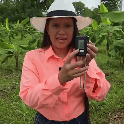 Medidor Digital Profesional 6 en 1 para Suelo y Ambiente🌾