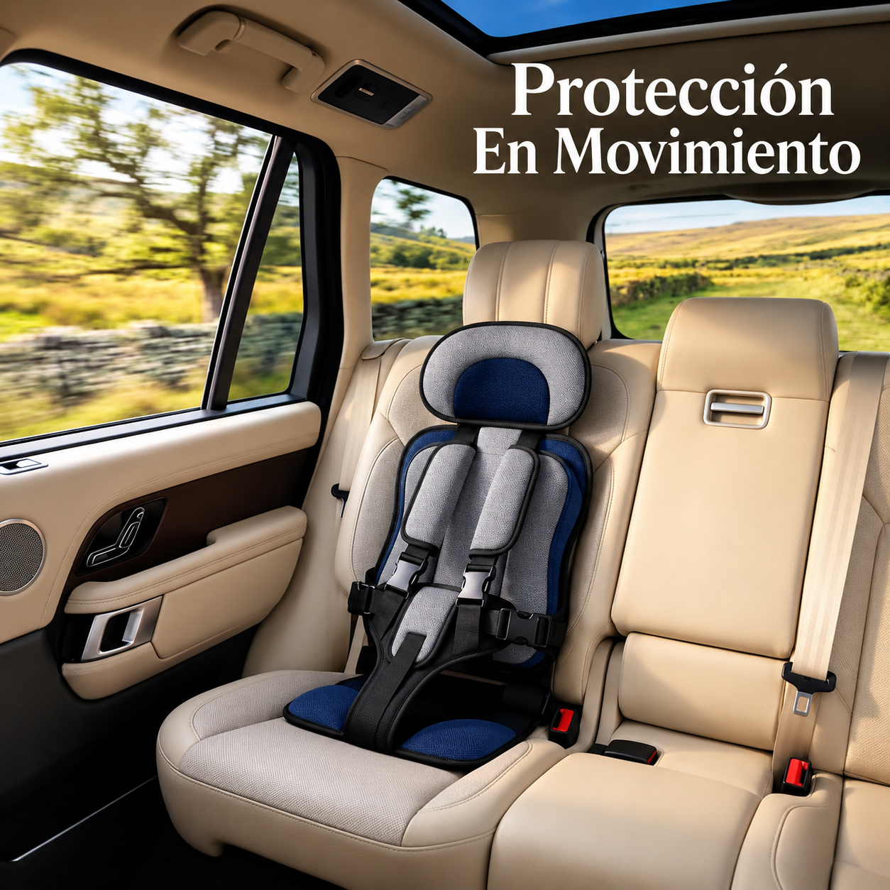 Silla de Coche Portátil y Arnés de Seguridad para Niños🚗✨