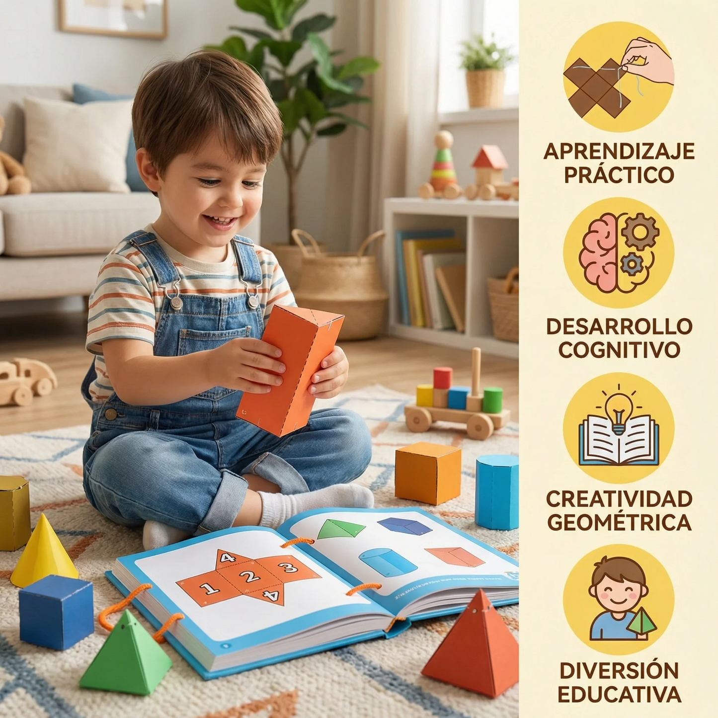 📐Libro geometría 3d: Despliega tu imaginación