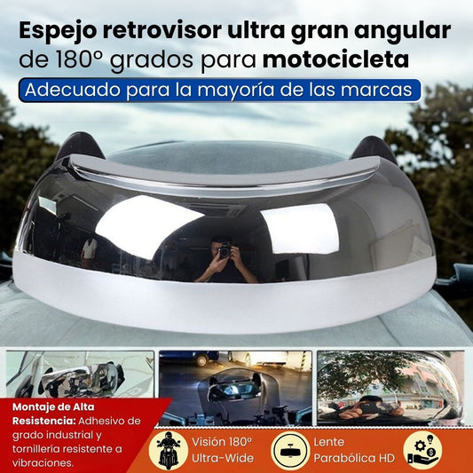 🏍️ ESPEJO PANORÁMICO VISION-180 PRO