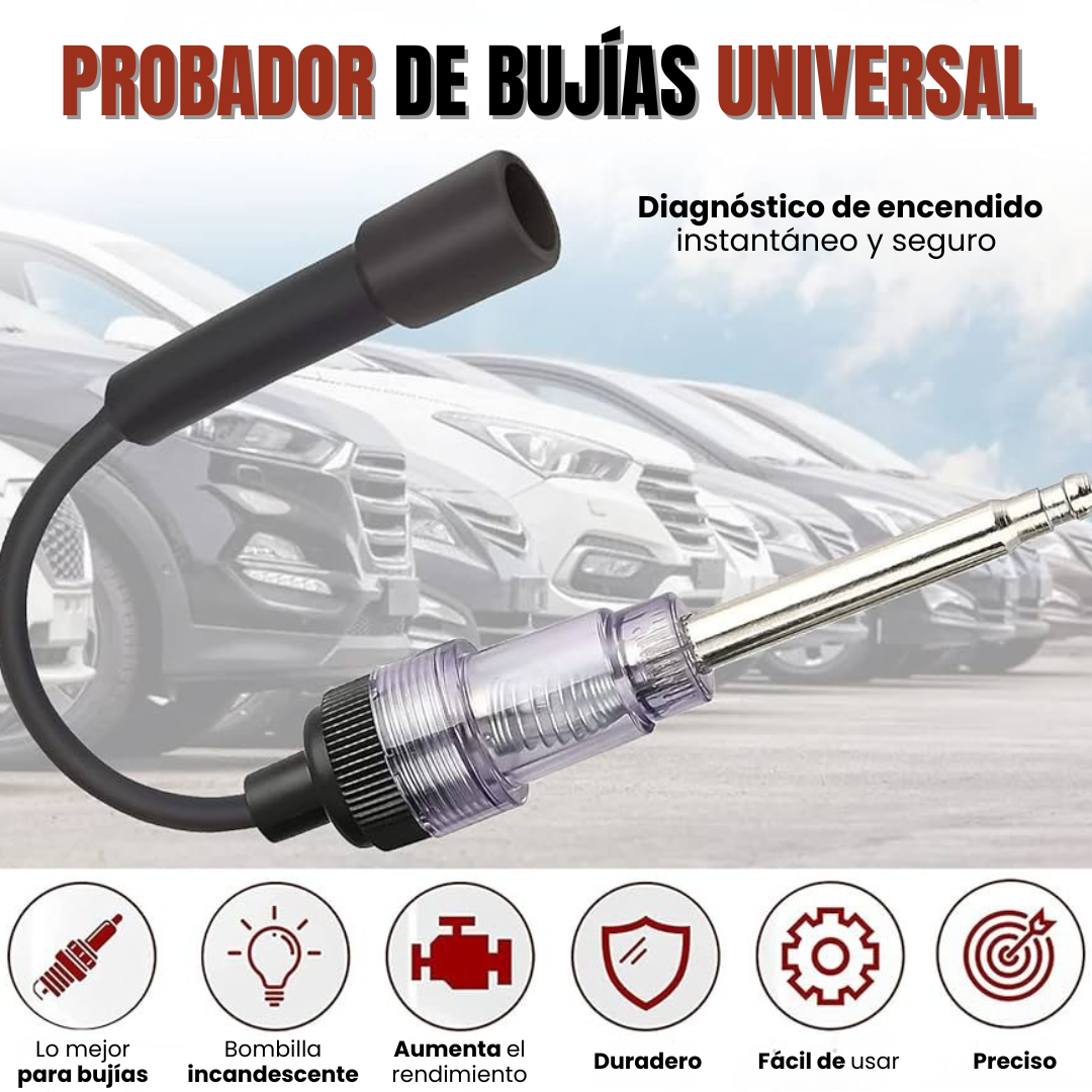 🚗PROBADOR DE BUJÍAS UNIVERSAL: Diagnóstico de encendido instantáneo y seguro⚙️