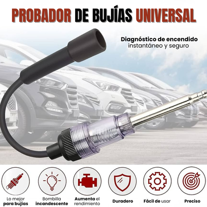 🚗PROBADOR DE BUJÍAS UNIVERSAL: Diagnóstico de encendido instantáneo y seguro⚙️