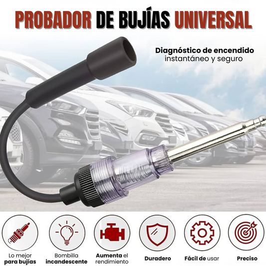 🚗PROBADOR DE BUJÍAS UNIVERSAL: Diagnóstico de encendido instantáneo y seguro⚙️