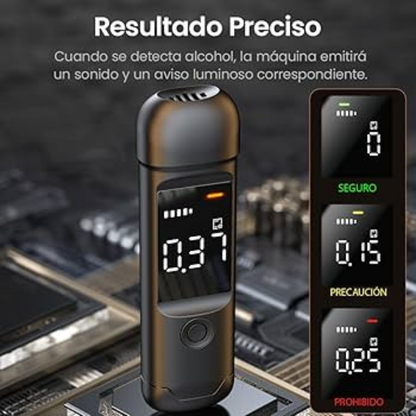 🍺🍻Alcoholímetro Portátil de Alta Precisión