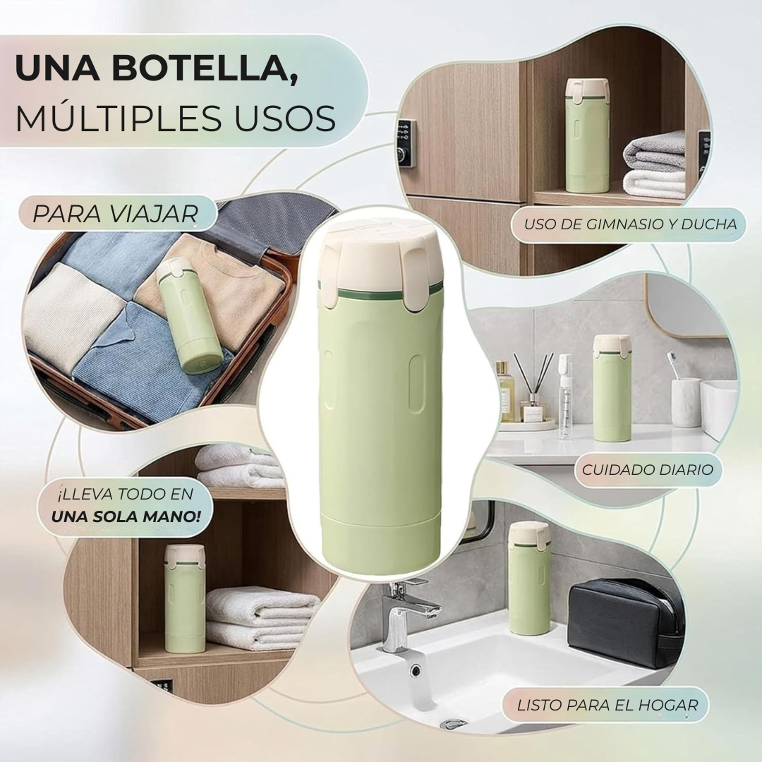 Botellas Dispensadoras de Viaje 4 en 1 de Lujo🧴⭐