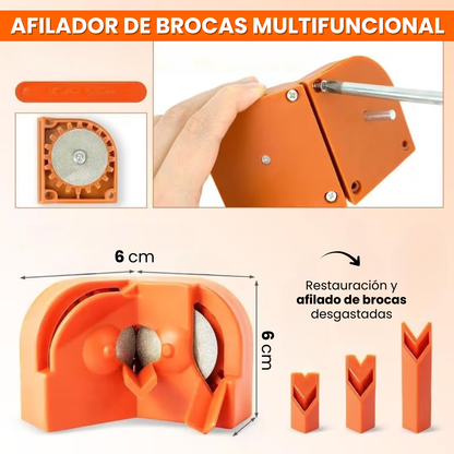AFILADOR DE BROCAS MULTIFUNCIONAL: Restauración de filo y precisión industrial⚙️🧰