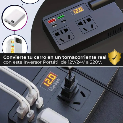 Inversor para Carro Portátil Globetrek°🚘