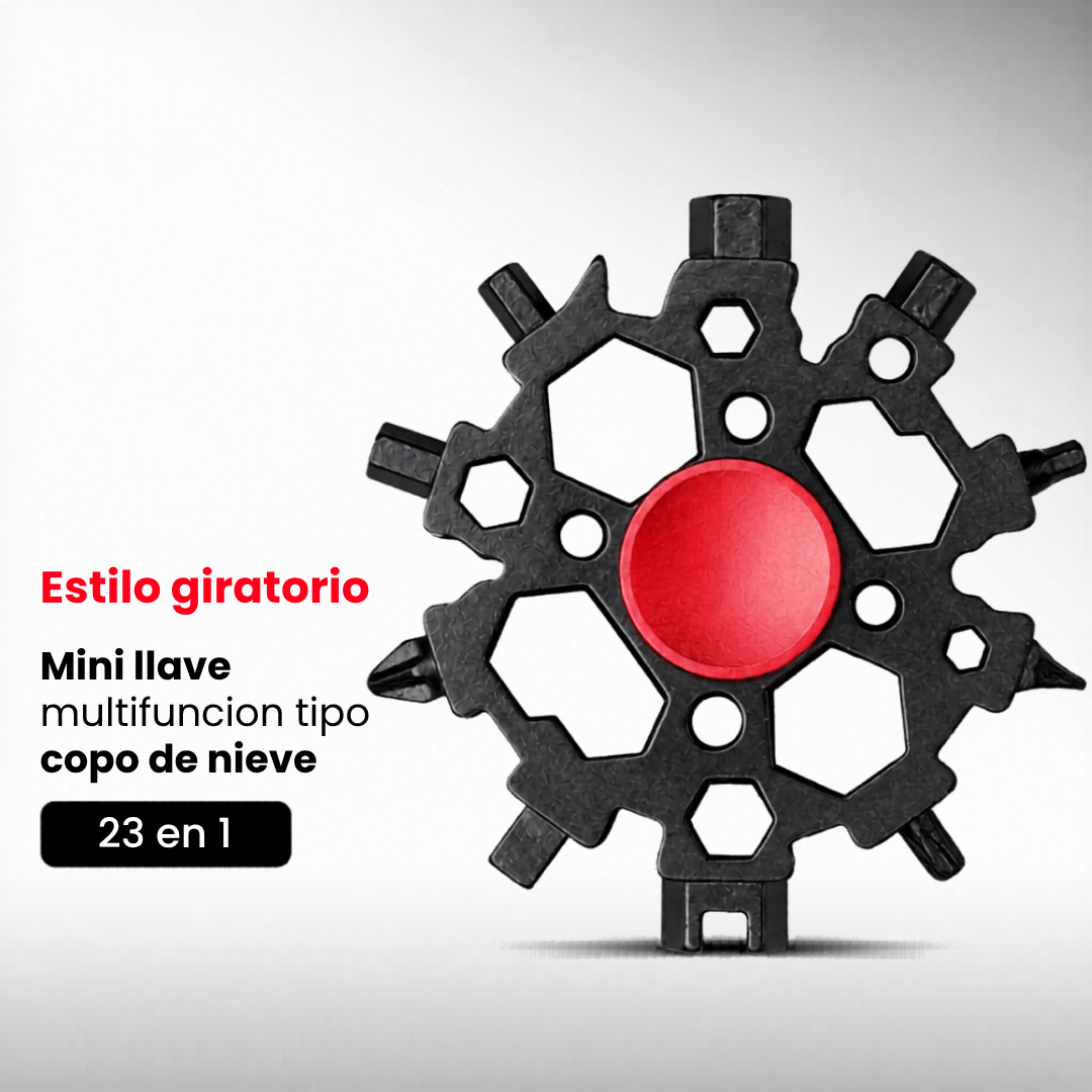 Snowflake Multi-Tool 23-en-1 | Ingeniería de Bolsillo en Acero Reforzado🧰🗜️