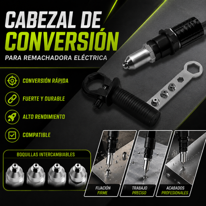 Kit Cabezal de Conversión para Taladro y Remachadora Eléctrica🪓🪚