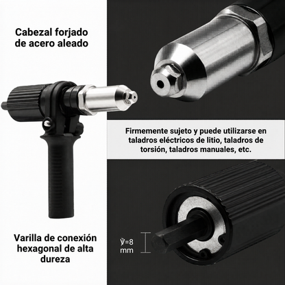 Kit Cabezal de Conversión para Taladro y Remachadora Eléctrica🪓🪚